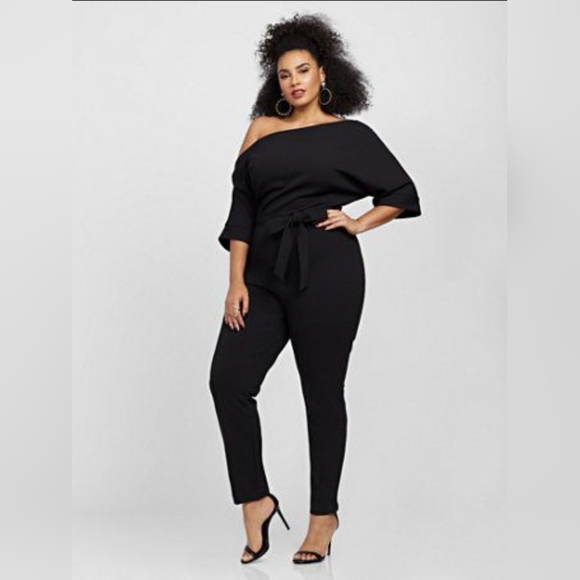 Fashion to Figure Dolman Jumpsuit Black – Size 1 🖤 NWT - Picture 1 of 3